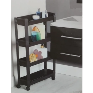 4 Katlı Tekerlekli Banyo ve Mutfak Rafı Organizer