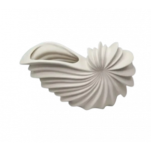 Deniz Kabuğu Tasarımlı Seramik Vazo