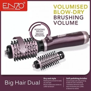 ENZO 2si 1 Arada Saç Kurutma ve Şekillendirme Fırçası