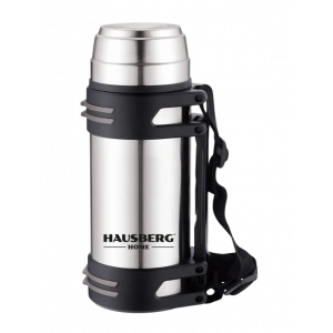 HAUSBERG Çift Duvarlı Vakumlu Seyahat Termosu | 2L Kapasite & 15 Saat Isı Koruma