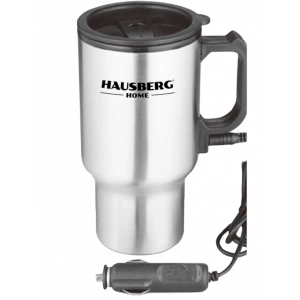 HAUSBERG Elektrikli Otomobil Kupası | 450ML Paslanmaz Çelik Termos