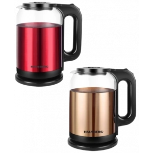 HAUSBERG Paslanmaz Çelik Kaplamalı Cam Su Isıtıcı