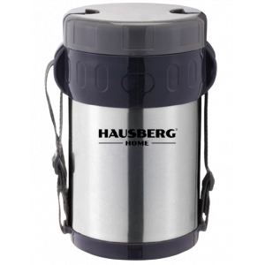 HAUSBERG Vakumlu Yemek Kabı | 2L Bölmeli Paslanmaz Çelik Sefer Tası