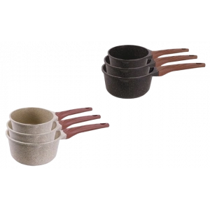 NEWAL 3ü 1 Arada Perla Granit Sütlük Seti - 16/18/20 CM