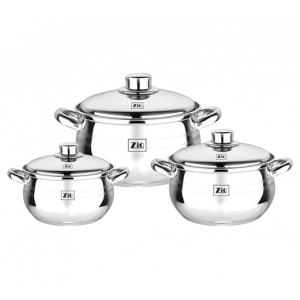 NEWAL Junior Çelik Tencere Seti 6 Parça - 14/16/18 CM