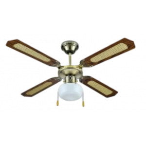 QUEEN 42 Tavan Vantilatörü | 4 Kanatlı | Lambalı