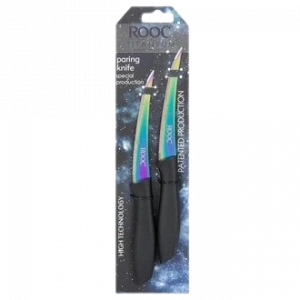 ROOC Titanyum Holografik Tırtıklı Bıçak Seti - 2 Adet