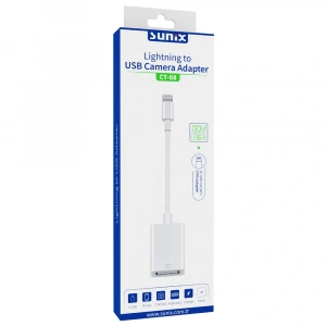 Sunix CT-08 Lightning to USB Kamera Adaptörü
