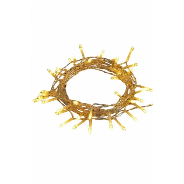 10 Metre Günışığı Led Işık Fişli Dekoratif Sarı Ton Aydınlatma 3 Modlu Led Şerit