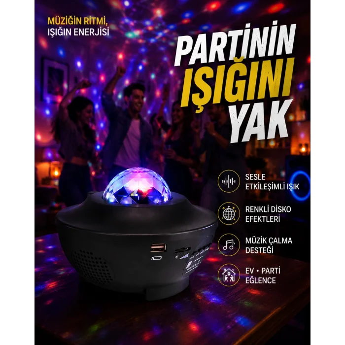 10 Renkli Kombinasyon + Breathing Light + 2 Saat Zamanlayıcılı Star Lamba
