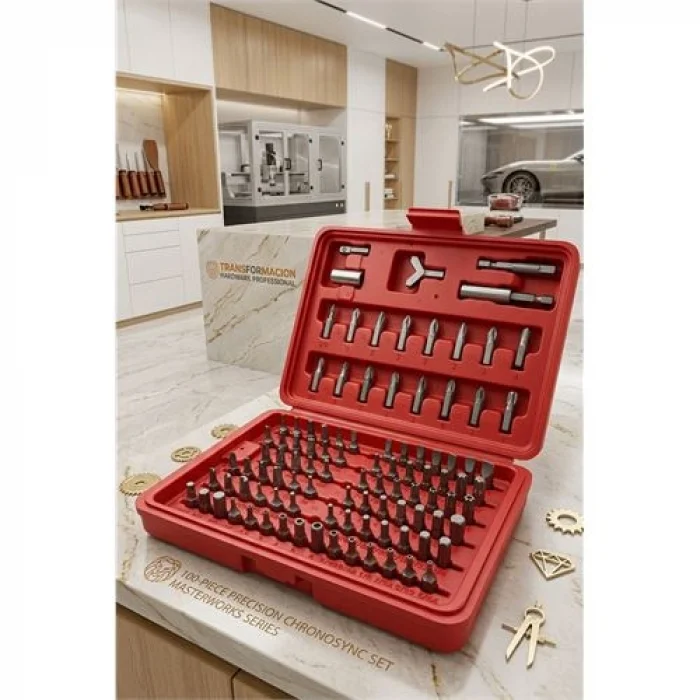 100 Parça Profesyonel CR-V Bits Uç Tornavida Seti 723005