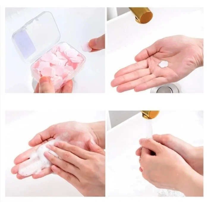 100 Yaprak Eriyen Mini Parfümlü Kağıt Sabun (5047)