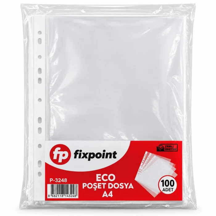 100PCS A4 POŞET ŞEFFAF DOSYA (5047)