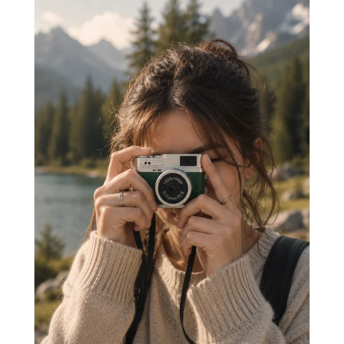 1080P HD Mini Kamera IPS Ekranlı 4K Lens Destekli Taşınabilir Dijital Kamera