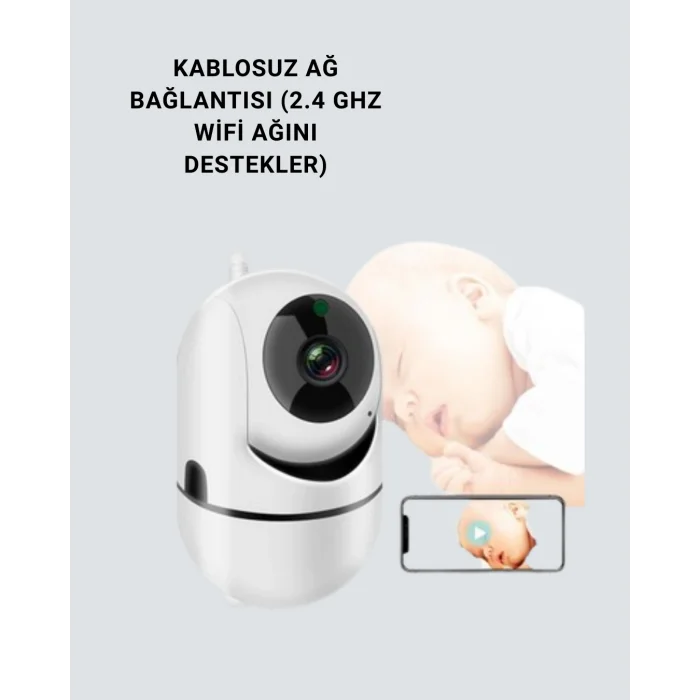 1080P WiFi Akıllı Güvenlik Kamerası – Pan & Tilt, Hareket Takip ve İki Yönlü Ses