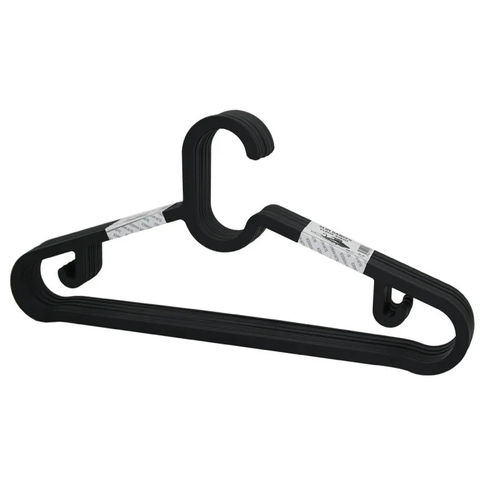 10PCS PLASTİK - ANTRASİT GRİ ELBİSE ASKISI (5047)