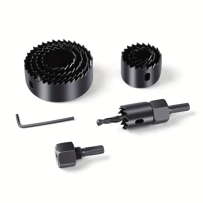 11İN1 BUAT AÇMA PANÇ SETİ METAL AHŞAP PVC ALÇIPAN PLS. 19-22-29-32-38-44-51-64MM