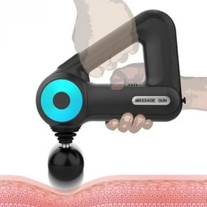 12 Farklı Başlıklı Profesyonel Masaj Tabancası - Kas Gevşetici ve Yorgunluk Giderici Masaj Aleti (5047)