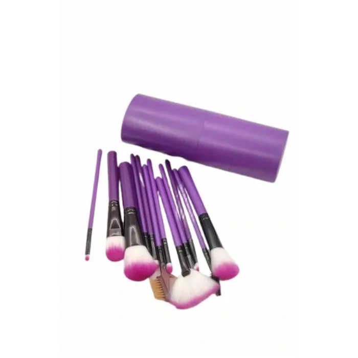 12 Parça Profesyonel Makyaj Fırçası Far Fırçası Allık Fırçası Yumuşak Kıllı