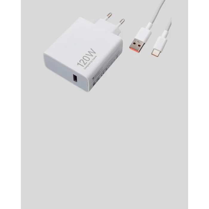 120W Güçlü Hızlı Şarj Adaptörü ve Type-C Kablo Seti – Güvenli Şarj Teknolojisi