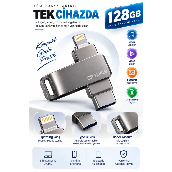 128 GB FLASH BELLEK
