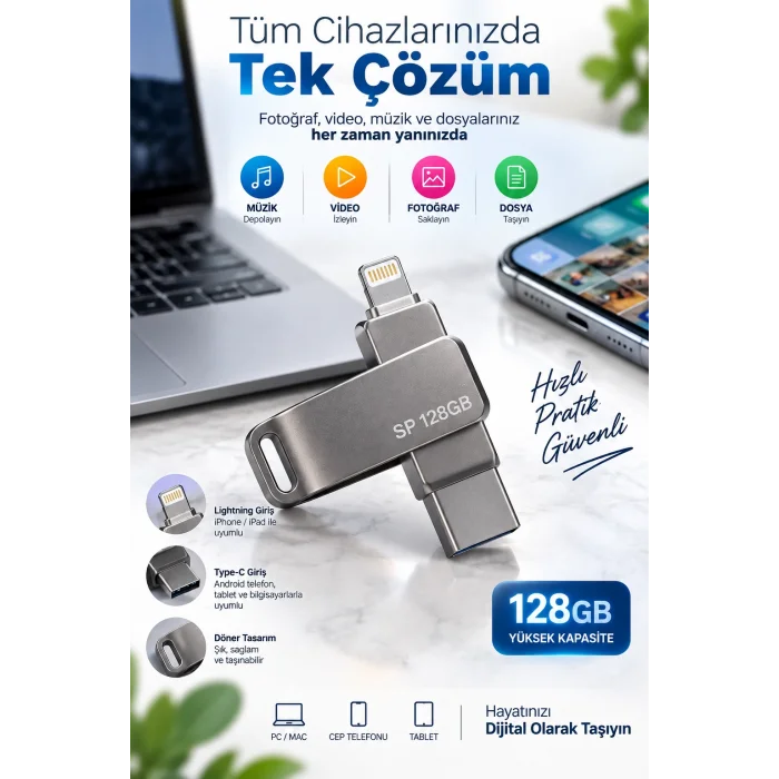 128 GB FLASH BELLEK