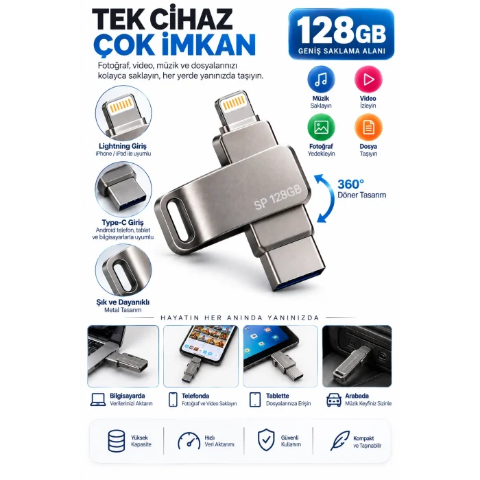 128 GB FLASH BELLEK