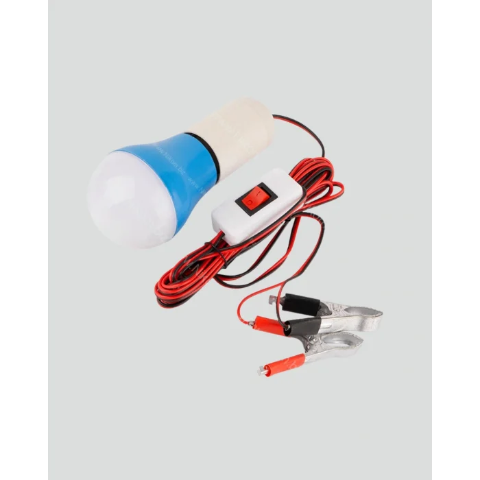 12V LED Ampul Timsah Kıskaçlı Taşınabilir Aydınlatma