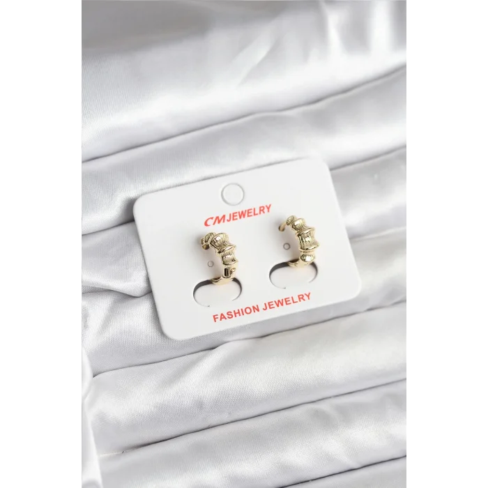 14K Gold Renk Kaplama CM Kadın Küpe