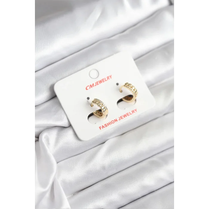 14K Gold Renk Kaplama CM Kadın Küpe