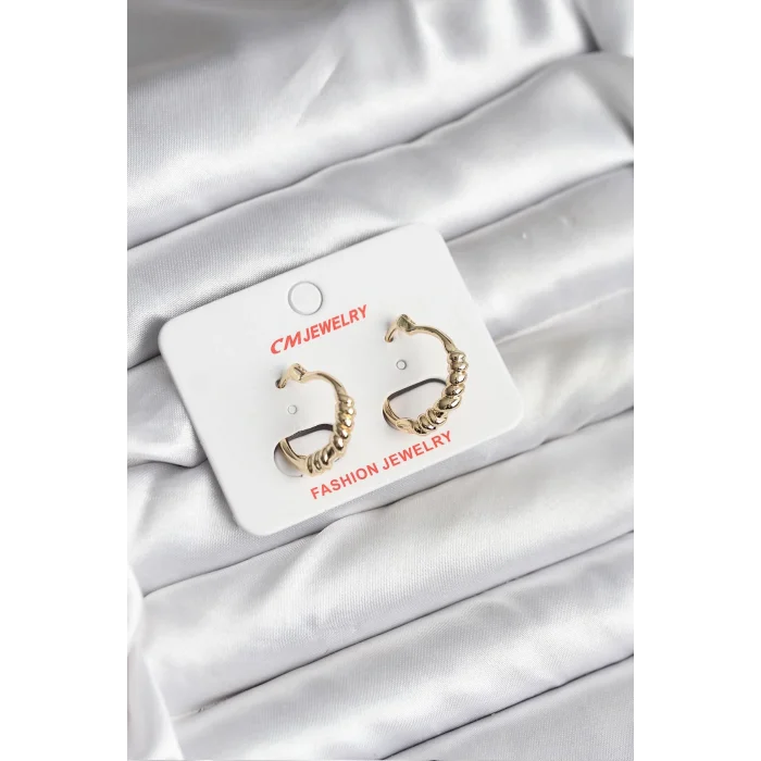 14K Gold Renk Kaplama CM Kadın Küpe