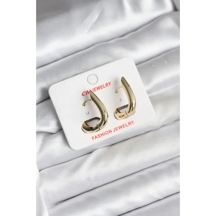 14K Gold Renk Kaplama CM Kadın Küpe