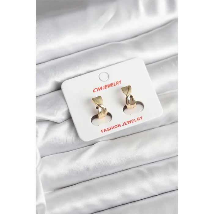 14K Gold Renk Kaplama CM Kadın Küpe