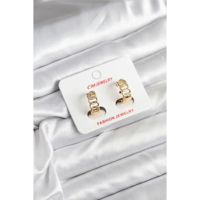 14K Gold Renk Kaplama Samanyolu Model CM Kadın Küpe