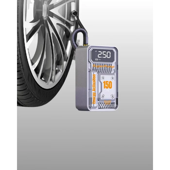 150 PSI Kablosuz Dijital Ekranlı Taşınabilir Araç Lastik Pompası