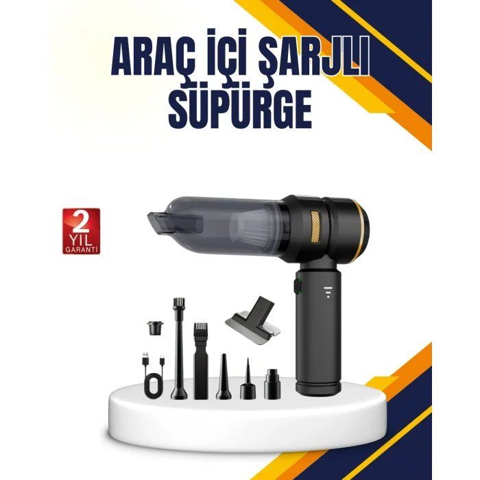 15000 PA Emiş Gücü ve Hava Üfleme Özellikli Şarjlı Süpürge