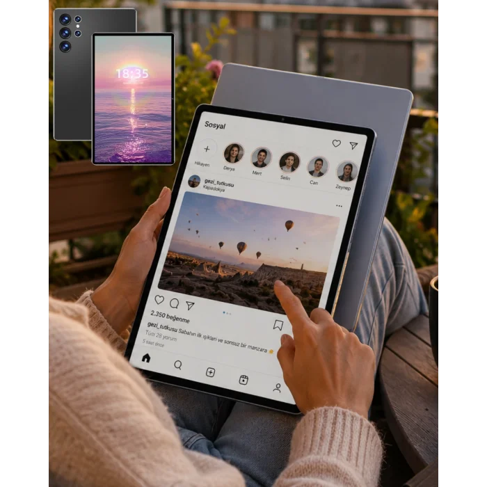 16GB RAM 1TB Tablet PC Klavyeli Kılıflı Kalemli Tablet Seti