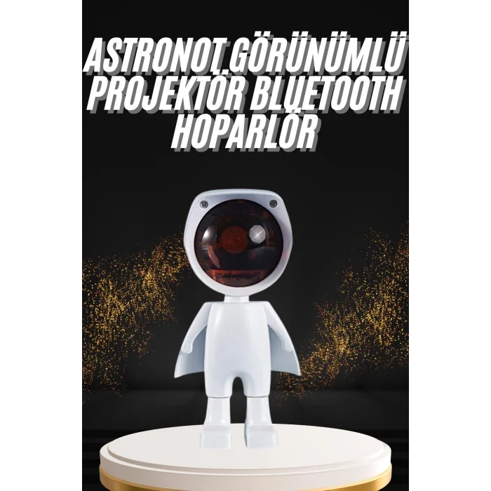 180 Derece Dönebilen Astronot Masa ve Gece Lambası Projektör