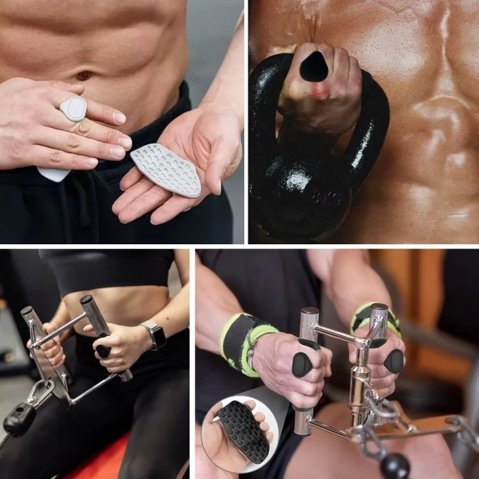 2 Adet Sporcu El Koruma Silikonu – Fitness, Ağırlık Kaldırma ve Antrenman İçin Kaymaz El Pedi (5047)