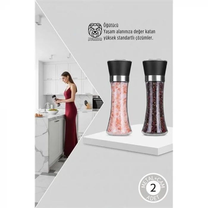 2 Li Baharat Tuz Öğütücü Set Dees Dickerhoof Design 718753