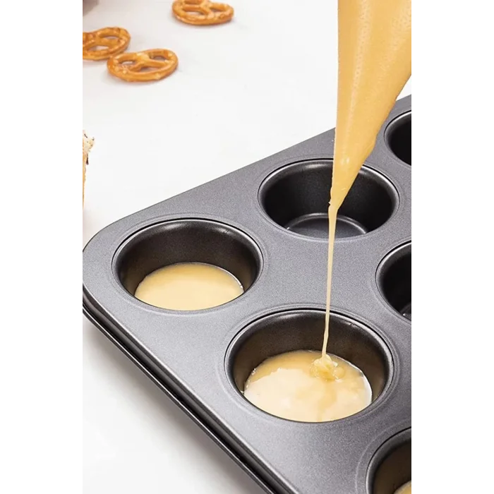 2li Set Muffin Kalıbı 12li Fırın Mini Kek Browni Kekstra Kalıbı Cupcake  Ülü