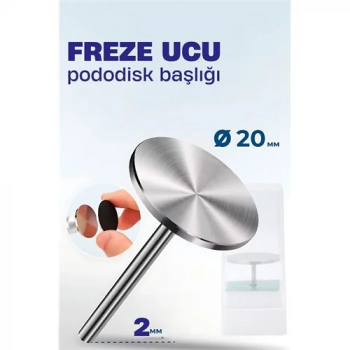 20 mm Pododisk Başlığı - Pododisk Freze Ucu Profesyonel Paslanmaz Çelik 721868
