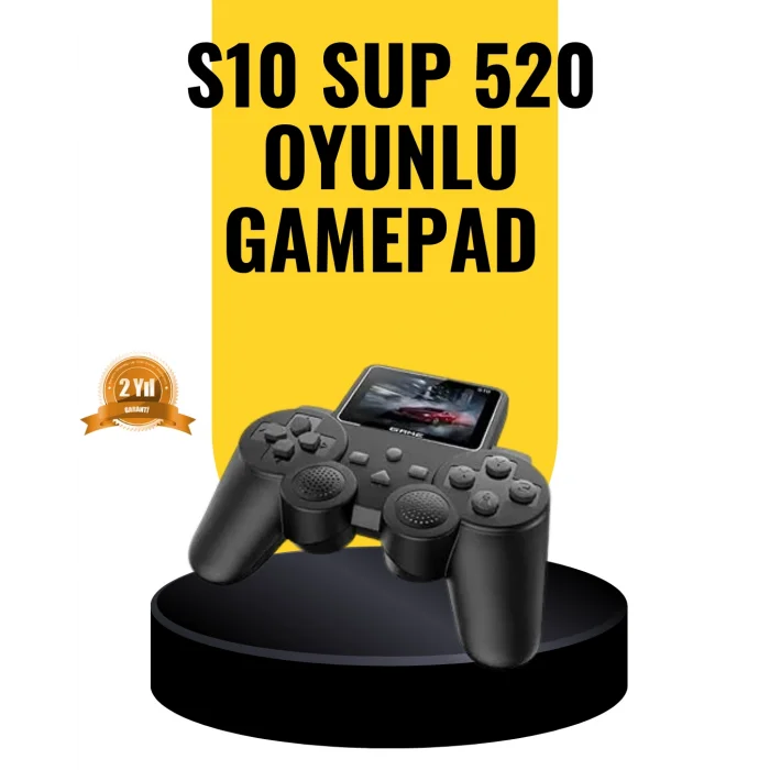 2025 A Kalite S10 Gamepad 520 Oyunlu TV Bağlantılı Retro Atari Konsolu
