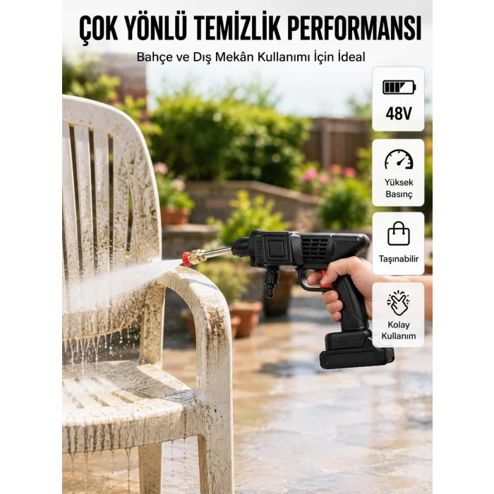 2025 Model 48V Şarjlı Basınçlı Yıkama Tabancası Orijinal Seri