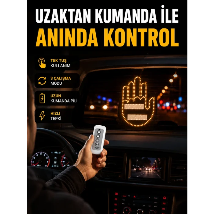 2025 Yeni Seri LED El Şekilli Park Uyarı ve Güvenlik Cihazı Orijinal