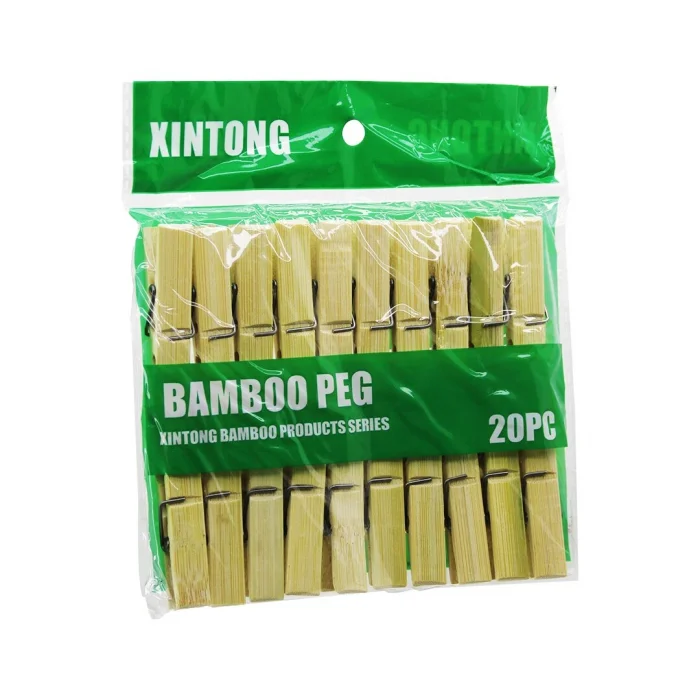 20PCS AHŞAP BAMBU MANDAL (5047)
