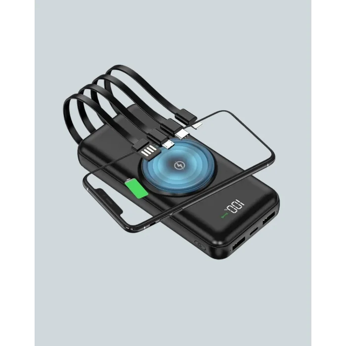 22.5W Hızlı + 15W Kablosuz Şarj – Akıllı Powerbank ile Her An Enerji