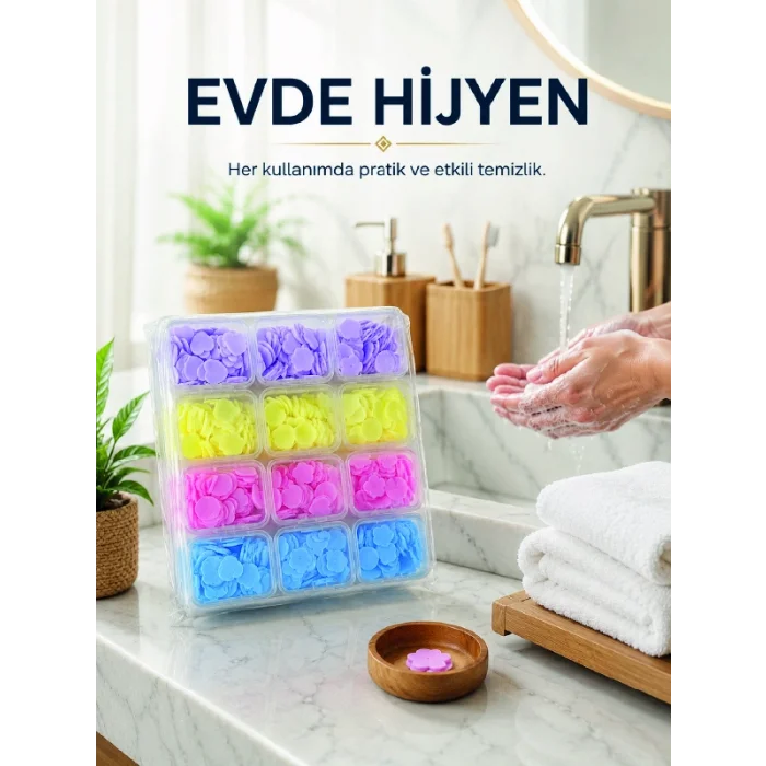 24 Adet Tek Kullanımlık Yaprak Sabun