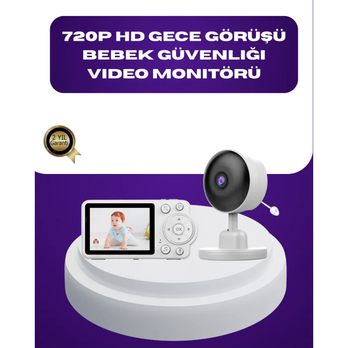 2.8 İnç Ekranlı Bebek Kamerası Gece Görüşlü ve Sesli İletişim
