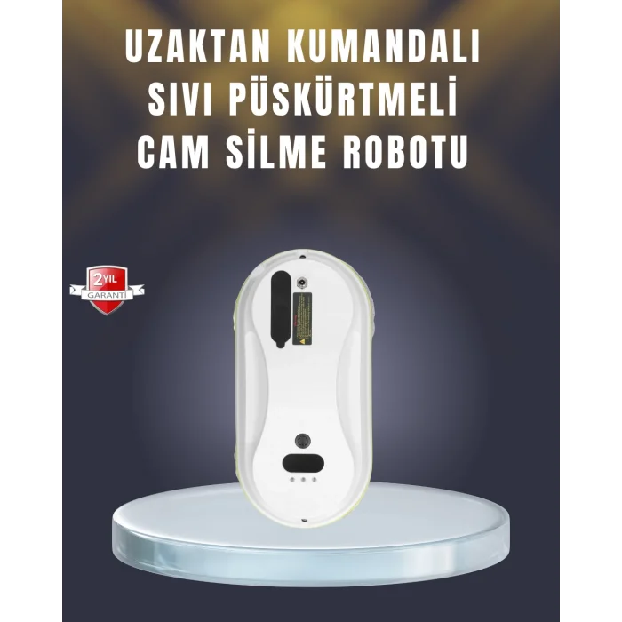2800 Pa Güçlü Emişli Akıllı Cam Temizleyici Robot